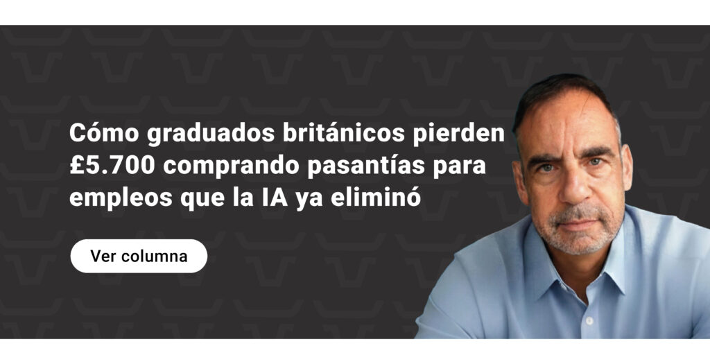 Cómo graduados británicos pierden £5.700 comprando pasantías para empleos que la IA ya eliminó